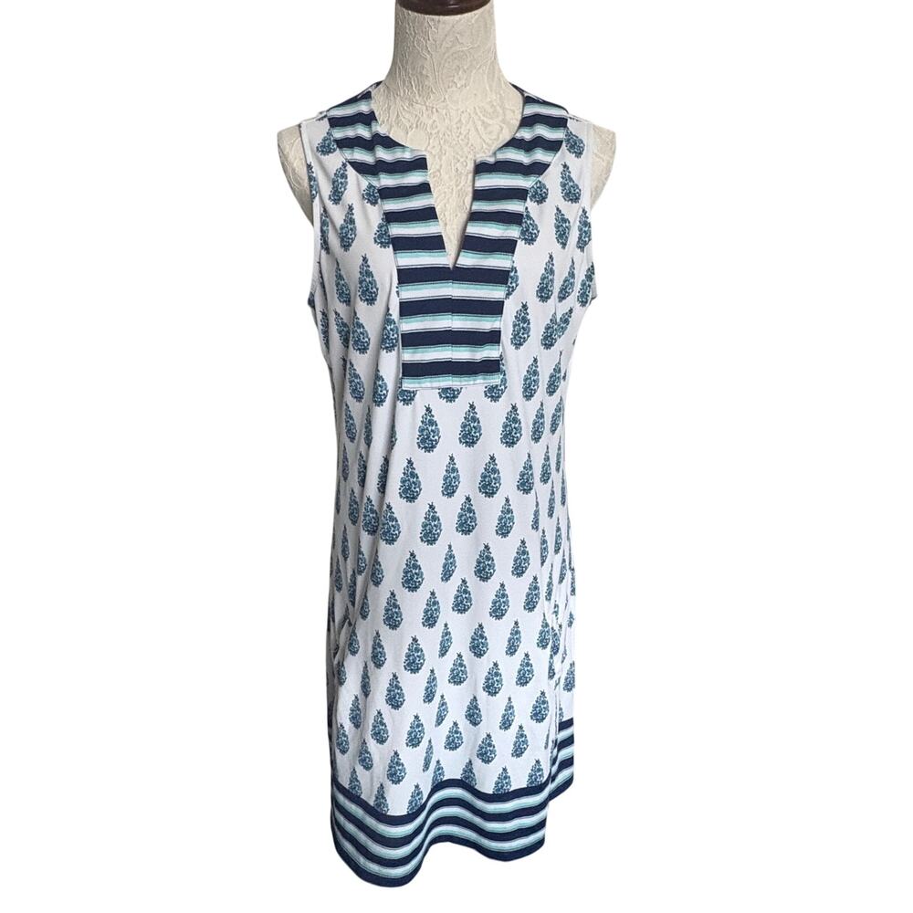Cabana Life Delray Short Sleeve Shift dress Sz  UPF50 Resort Coastal Beachy - Picture 2 of 8